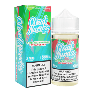 Cloud Nurdz - 100mL — ICED Sour Watermelon Strawberry