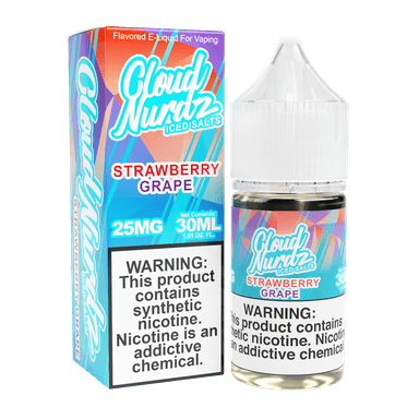 Cloud Nurdz Salt - 30mL — ICED Strawberry Grape
