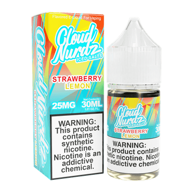 Cloud Nurdz Salt - 30mL — ICED Strawberry Lemon