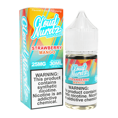 Cloud Nurdz Salt - 30mL — ICED Strawberry Mango