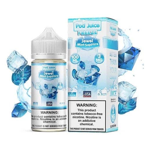 Pod Juice - 100mL — Jewel Mint Sapphire FREEZE