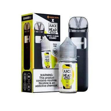 Juice Head Salts x GeekVape Sonder U Kit — Peach Pear 50mg x Sonder U Kit