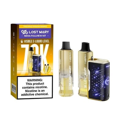 Lost Mary NERA 70K Disposable KIT | Includes 2 PODS — Pineapple Passion Orange