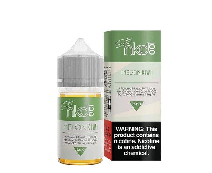 Melon Kiwi SALT e-liquid bottle by Naked 100, 30mL, featuring fresh melon and kiwi flavor in a sleek vape juice container.