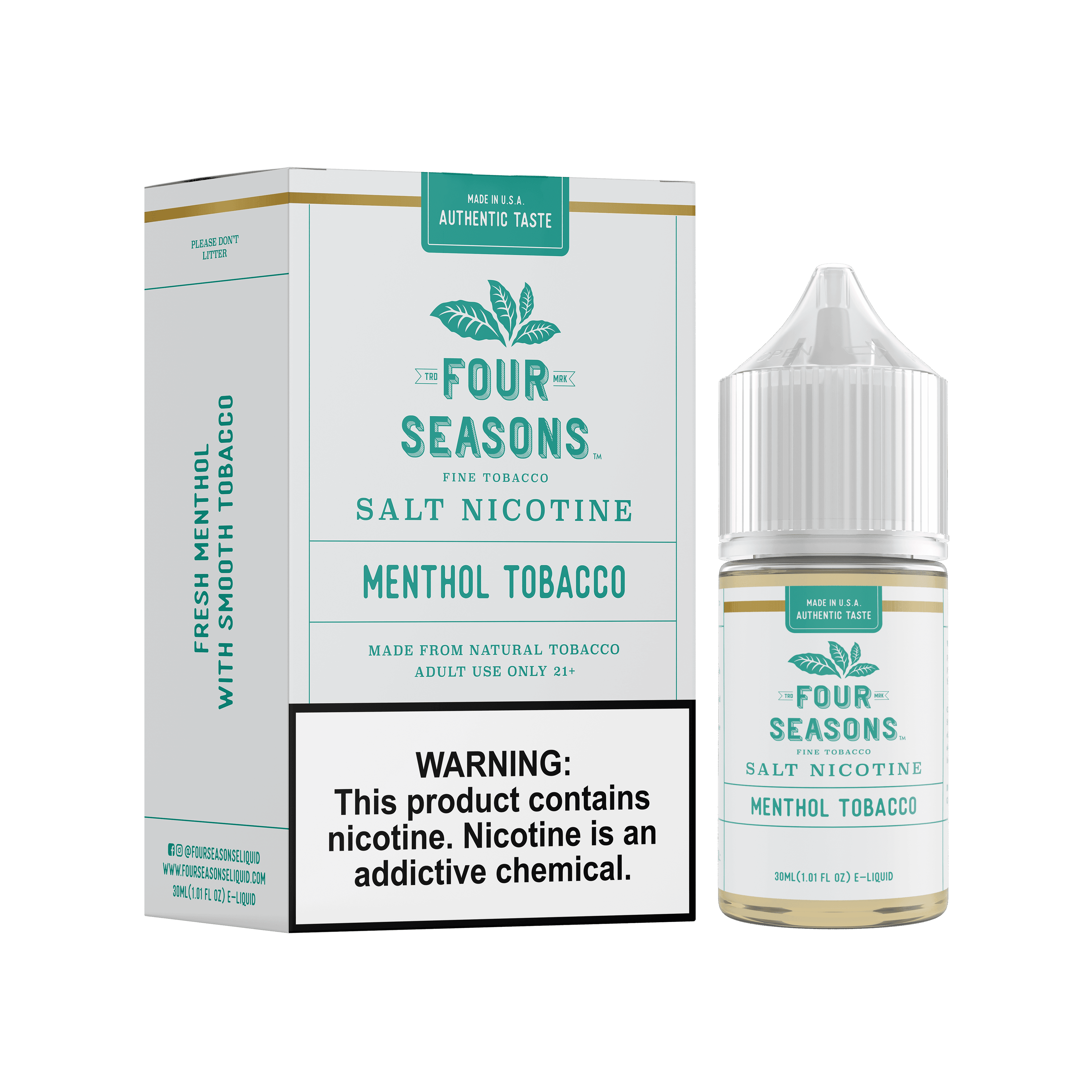 Menthol Tobacco SALT - Four Seasons - 30mL