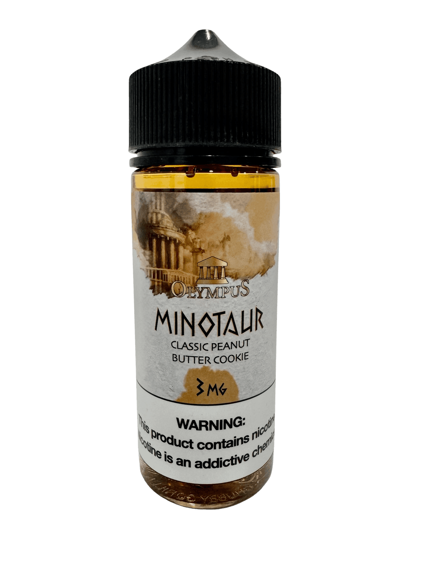Bottle of Minotaur - Cyclops Vapor vape juice 120mL with colorful label and branding for vaping enthusiasts.