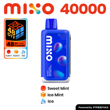 MIXO 40K by Freemax 3 Flavored Disposable — Sweet Mint+Ice Mint+Ice