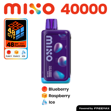 MIXO 40K by Freemax 3 Flavored Disposable — Blueberry+Raspberry+Ice