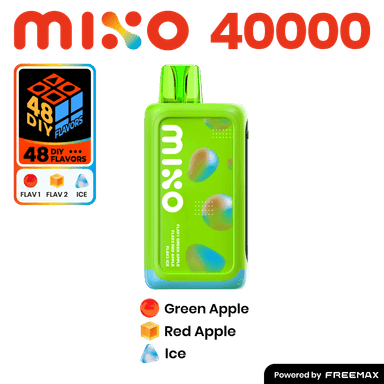 MIXO 40K by Freemax 3 Flavored Disposable — Green Apple+Red Apple+Ice