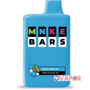 MNKE Bar 16ml 6500 Puff 5% Rechargeable Disposable Vape — Blue Kiwi Ice