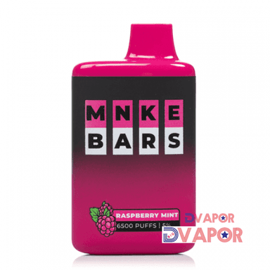 MNKE Bar 16ml 6500 Puff 5% Rechargeable Disposable Vape — Raspberry Mint