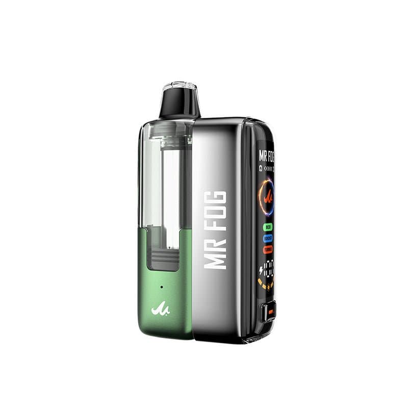 Mr. Fog 45K Puff Disposable Vape Kit showing sleek design and mouthpiece, designed for easy vaping on the go.
