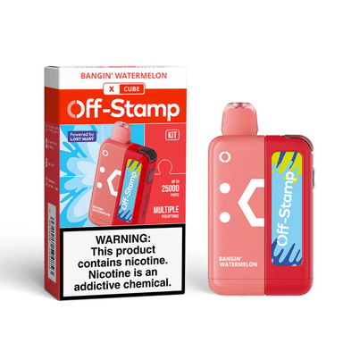Off-Stamp X Cube 25K Puff Disposable Kit — Bangin' Watermelon
