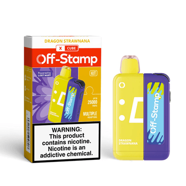 Off-Stamp X Cube 25K Puff Disposable Kit — Dragon Strawnanana
