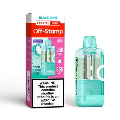 Off-Stamp X-Cube Crystal 35K Disposable POD — Black Mint