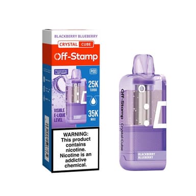 Off-Stamp X-Cube Crystal 35K Disposable POD — Blackberry Blueberry