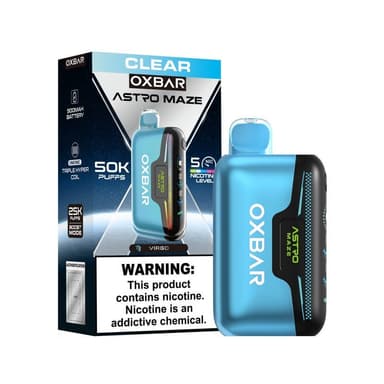 Oxbar Astro Maze 50k Disposable — Clear