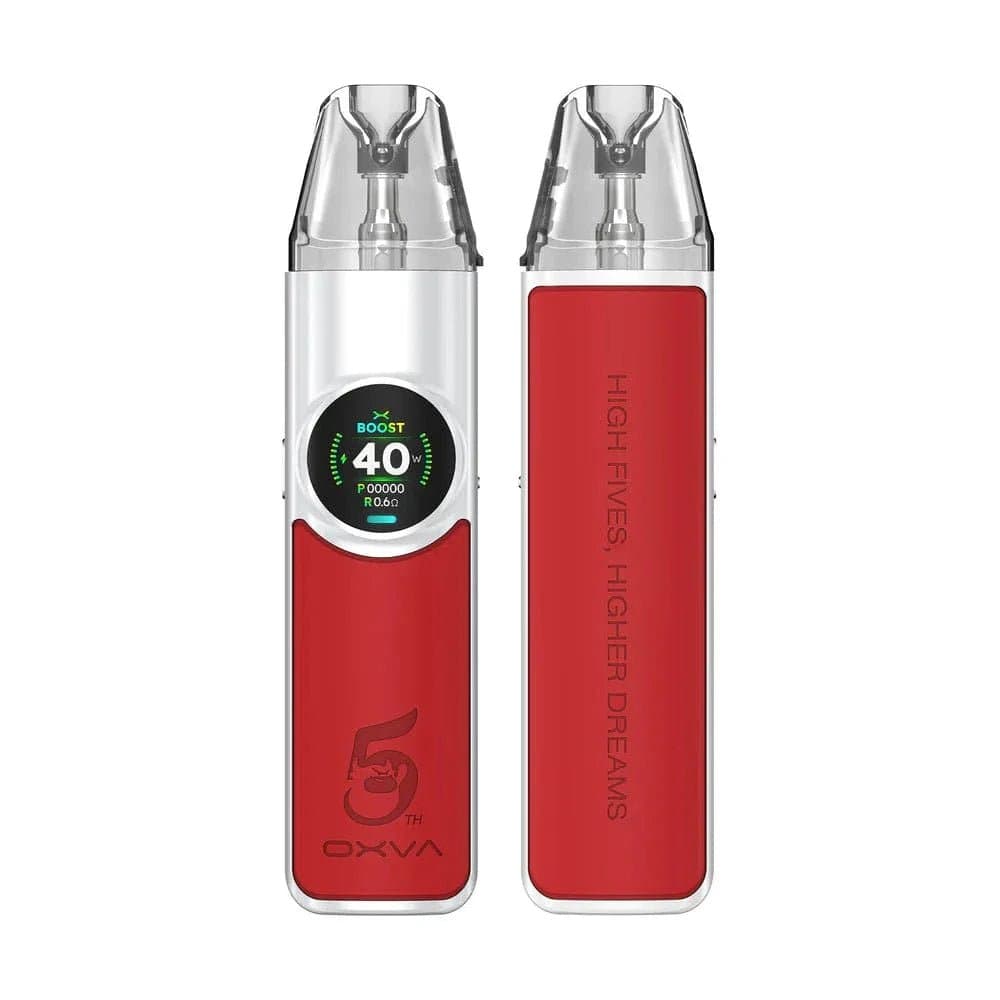 OXVA NeXlim 40W pod system hardware with sleek design and mouthpiece, featuring adjustable wattage and compact portable size.