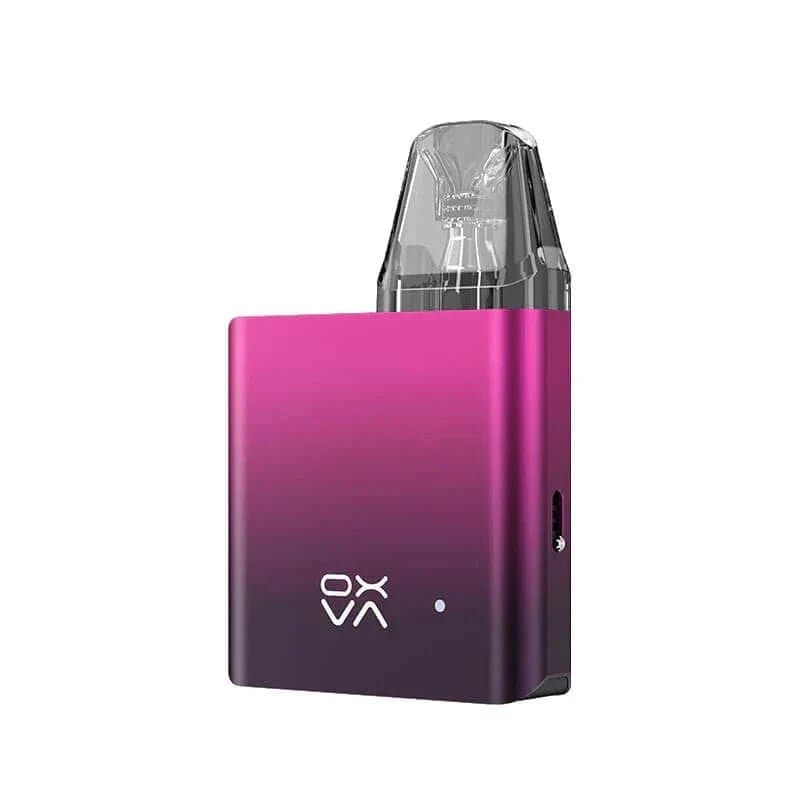 OXVA XLIM SQ 25W pod kit showing sleek black hardware with adjustable airflow and compact design for vaping.