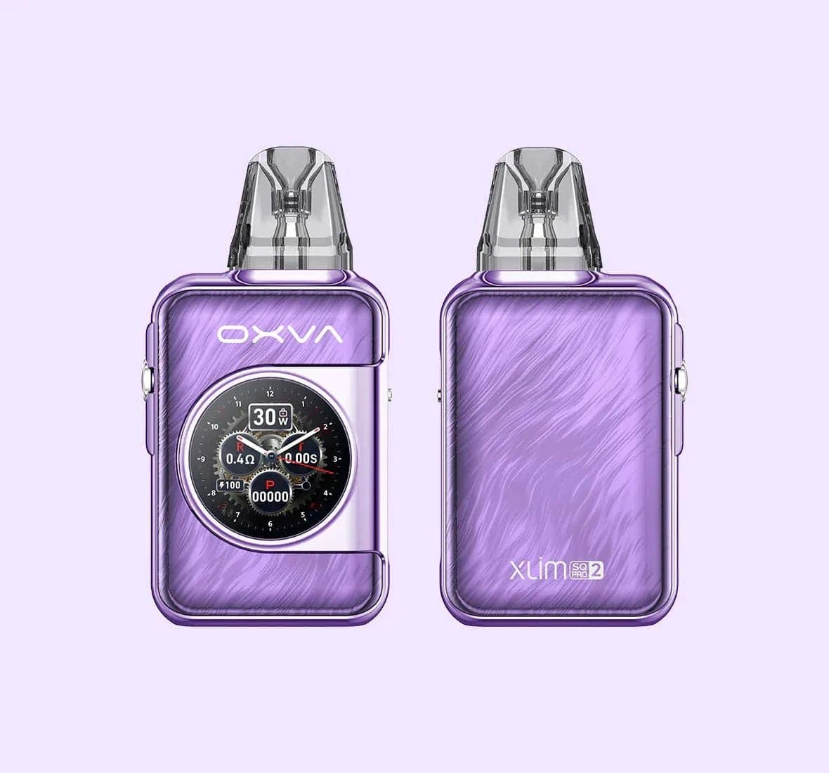 OXVA XLIM SQ Pro 2 30W pod system device with sleek design and compact hardware for vaping.