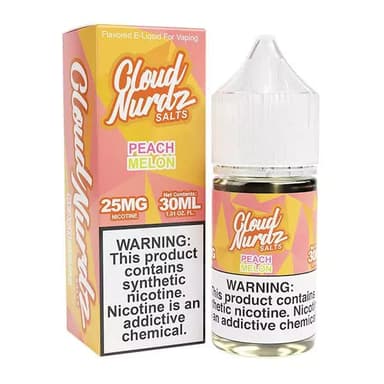 Cloud Nurdz Salt - 30mL — Peach Melon