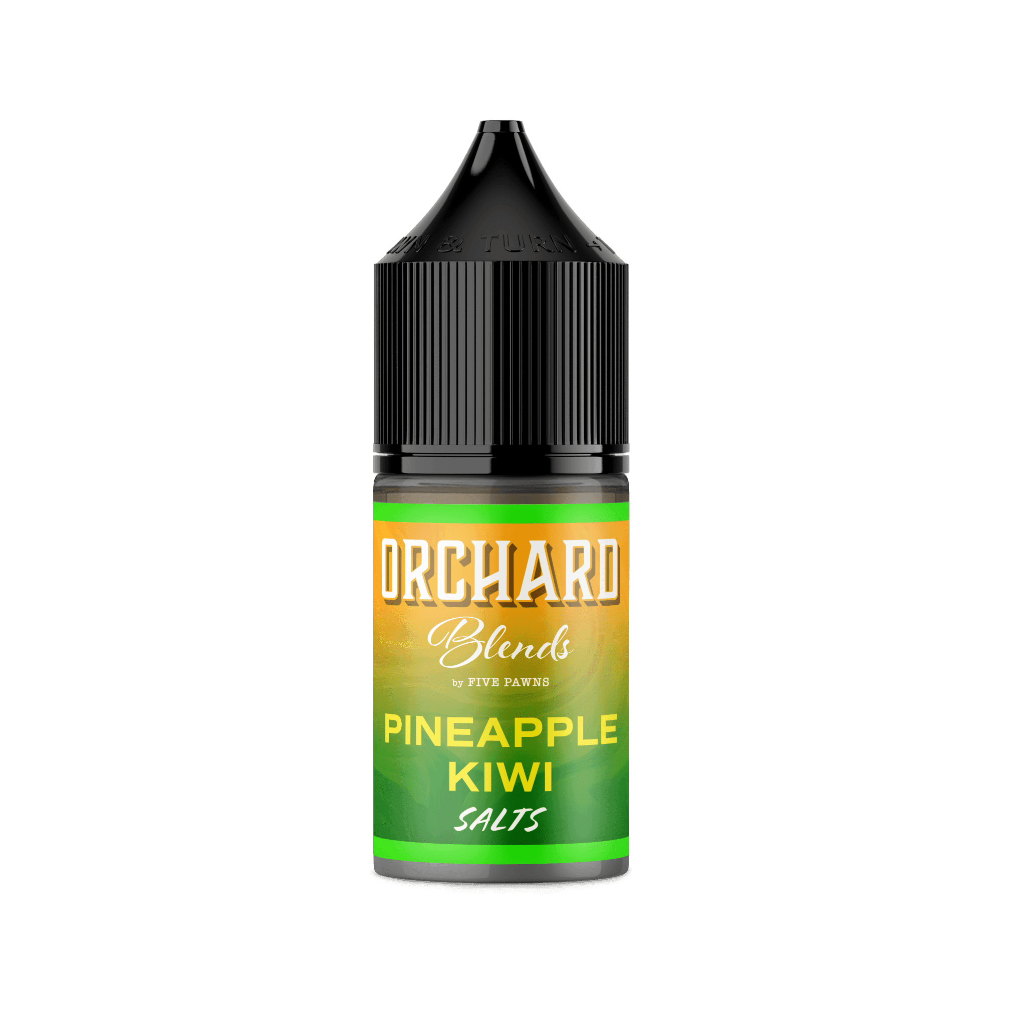 Pineapple Kiwi SALT e-liquid by Five Pawns, Orchard Blends 30mL, with tropical pineapple and fresh kiwi flavors.