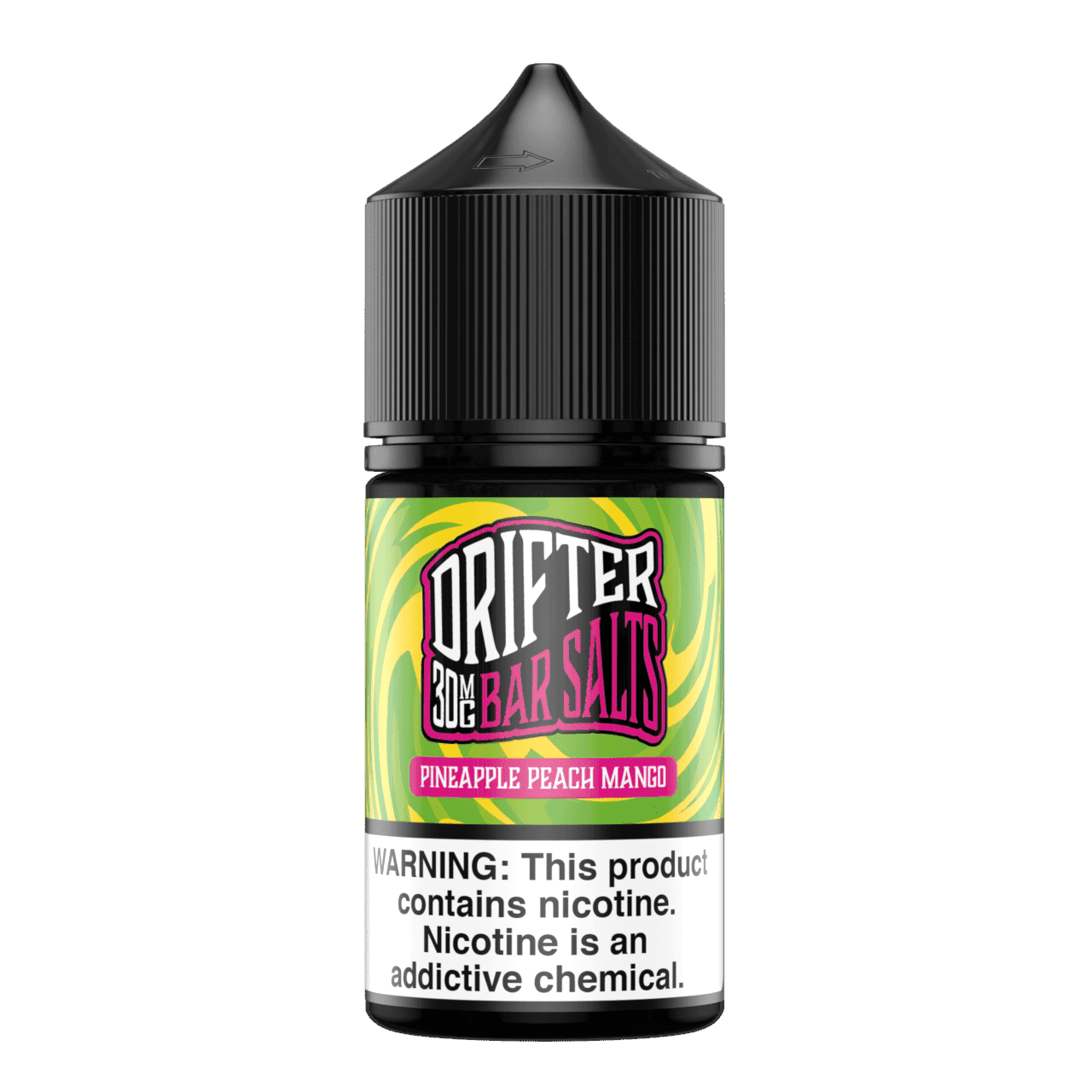 Pineapple Peach Mango SALT e-liquid by Drifter E-Liquid in 30mL bottle, featuring tropical fruit flavor blend.