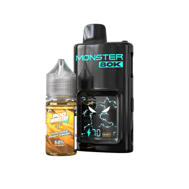 Pod Monster X Smok 80K Refillable Disposable — Cool Gold Candy Crush