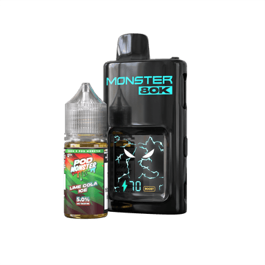 Pod Monster X Smok 80K Refillable Disposable — Lime Cola ICE