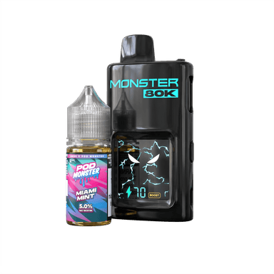 Pod Monster X Smok 80K Refillable Disposable — Miami Mint