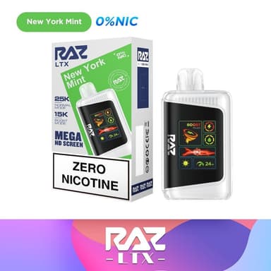 RAZ LTX 25000 Zero Nicotine Disposable Vape — New York Mint