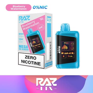 RAZ LTX 25000 Zero Nicotine Disposable Vape — Blueberry Watermelon