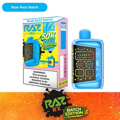 RAZ RX 50K Disposable — Blue Razz Batch