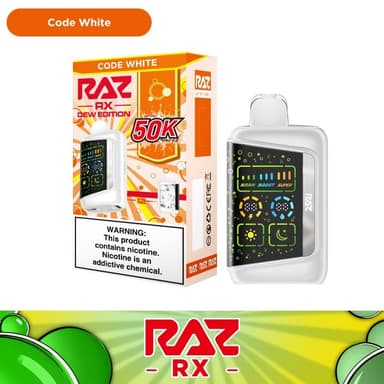 RAZ RX 50K Disposable — Code White (Coconut Citrus)