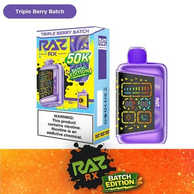 RAZ RX 50K Disposable — Triple Berry Batch