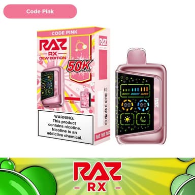 RAZ RX 50K Disposable — Code Pink (Strawberry Berry)