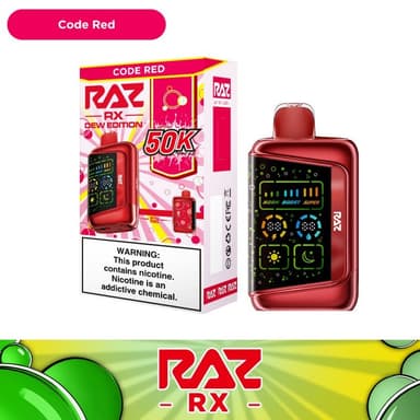 RAZ RX 50K Disposable — Code Red (Cherry Berry Citrus Ice)