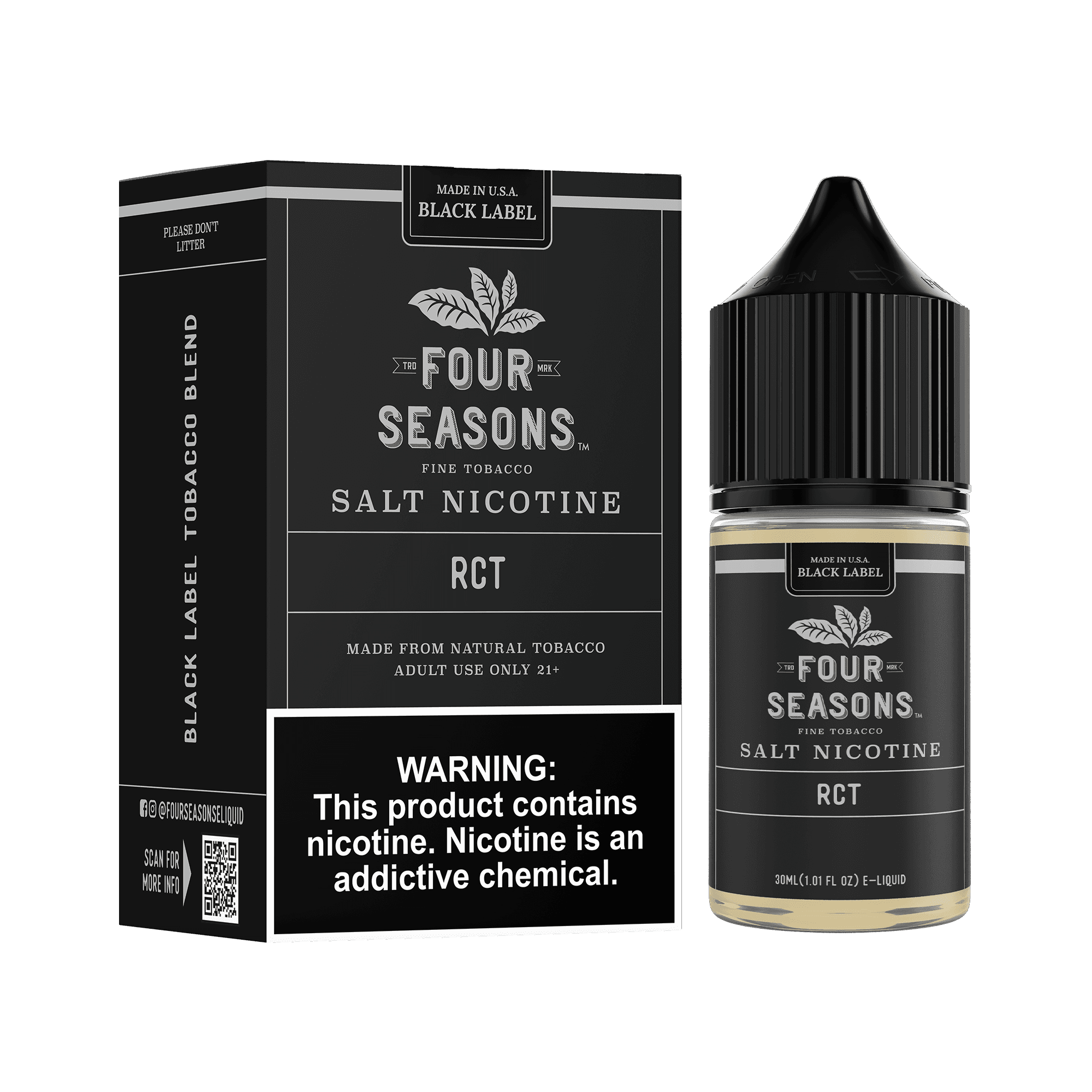 Roasted Coffee Tobacco (RCT) - Four Seasons - 30mL