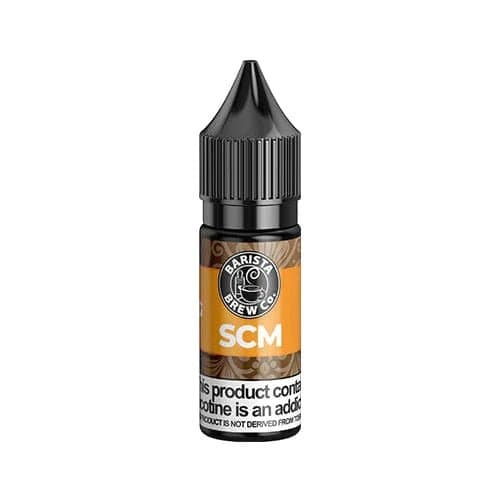 Salted Caramel Macchiato e-liquid by Barista Brew Co. in 30mL bottle, showing the product packaging and branding.