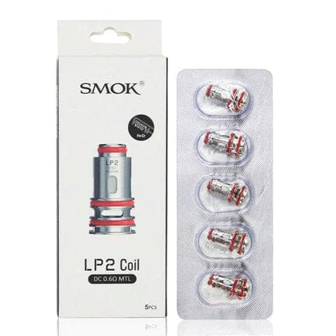 SMOK LP2 Replacement Coils for vape devices, showing a pack of replacement coils with coil heads and branding.