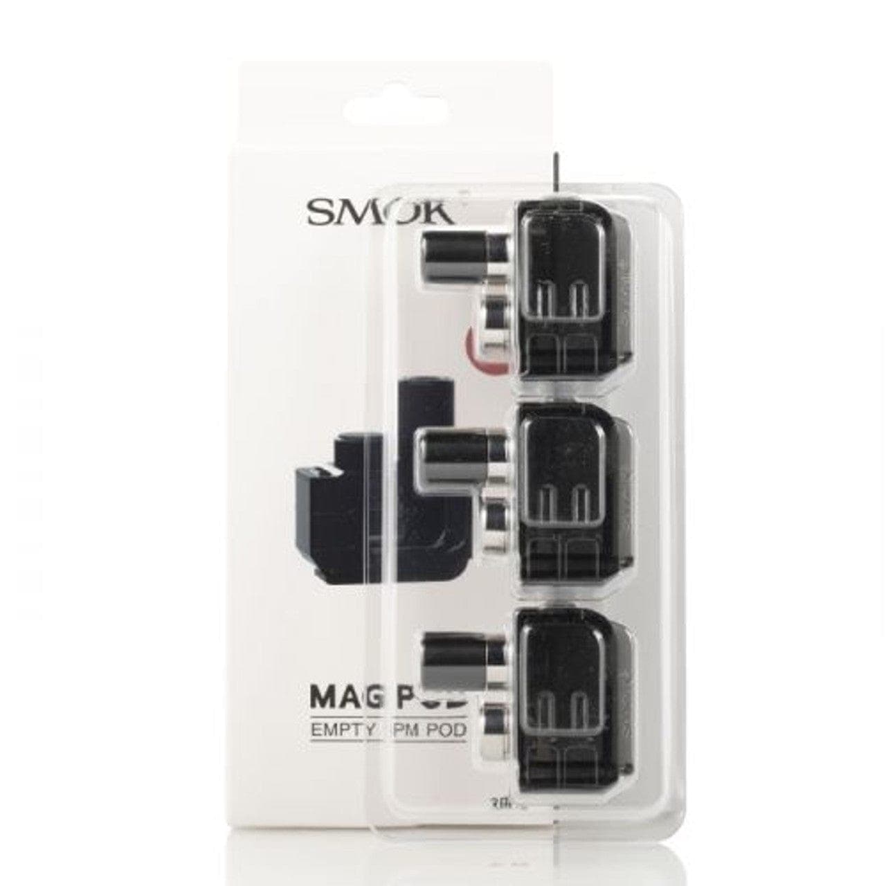SMOK Mag Pod replacement vape pod for SMOK Mag vaping device, showing the sleek, black refillable pod with mouthpiece.