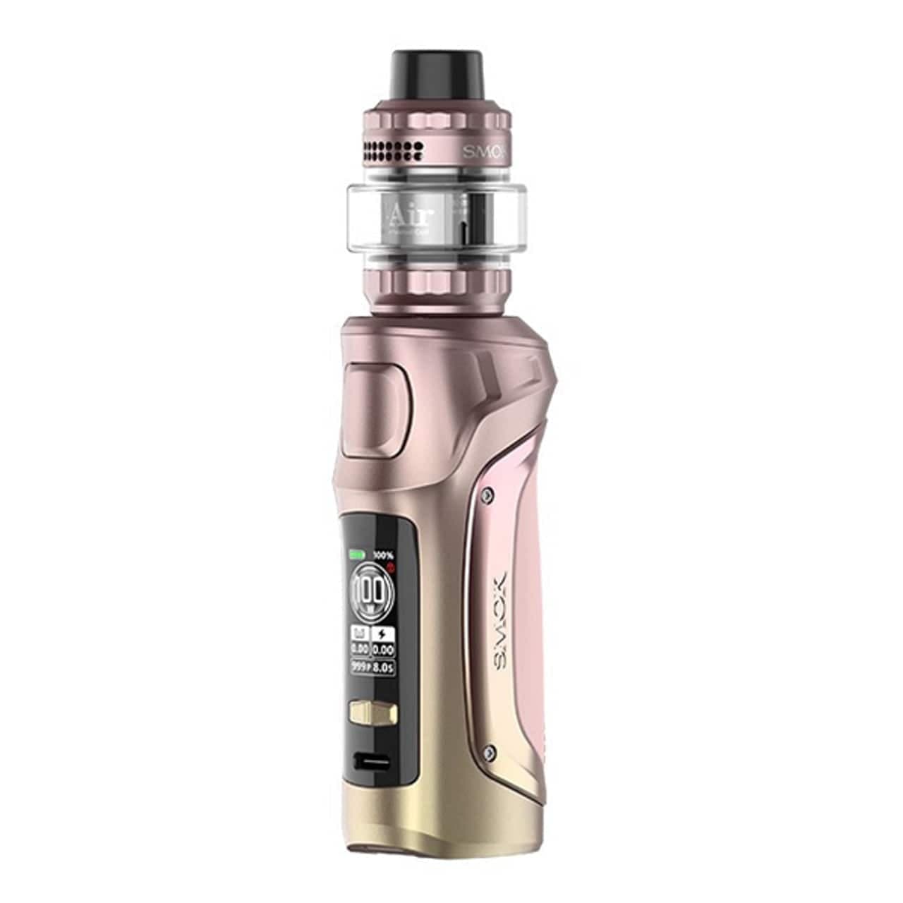 SMOK MAG Solo Starter Kit hardware with sleek black design, featuring a compact mod and matching user-friendly vaping device.