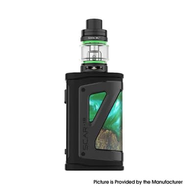 SMOK SCAR-18 230W Starter Kit — Green Stabilizing Wood (TFV9 Tank)