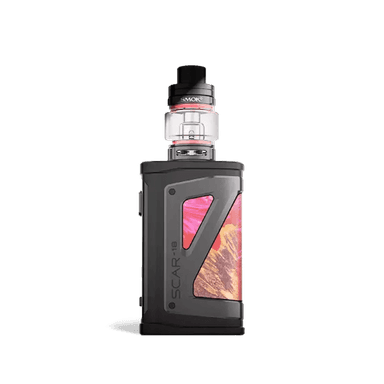 SMOK SCAR-18 230W Starter Kit — Red Stabilizing Wood (TFV9 Tank)