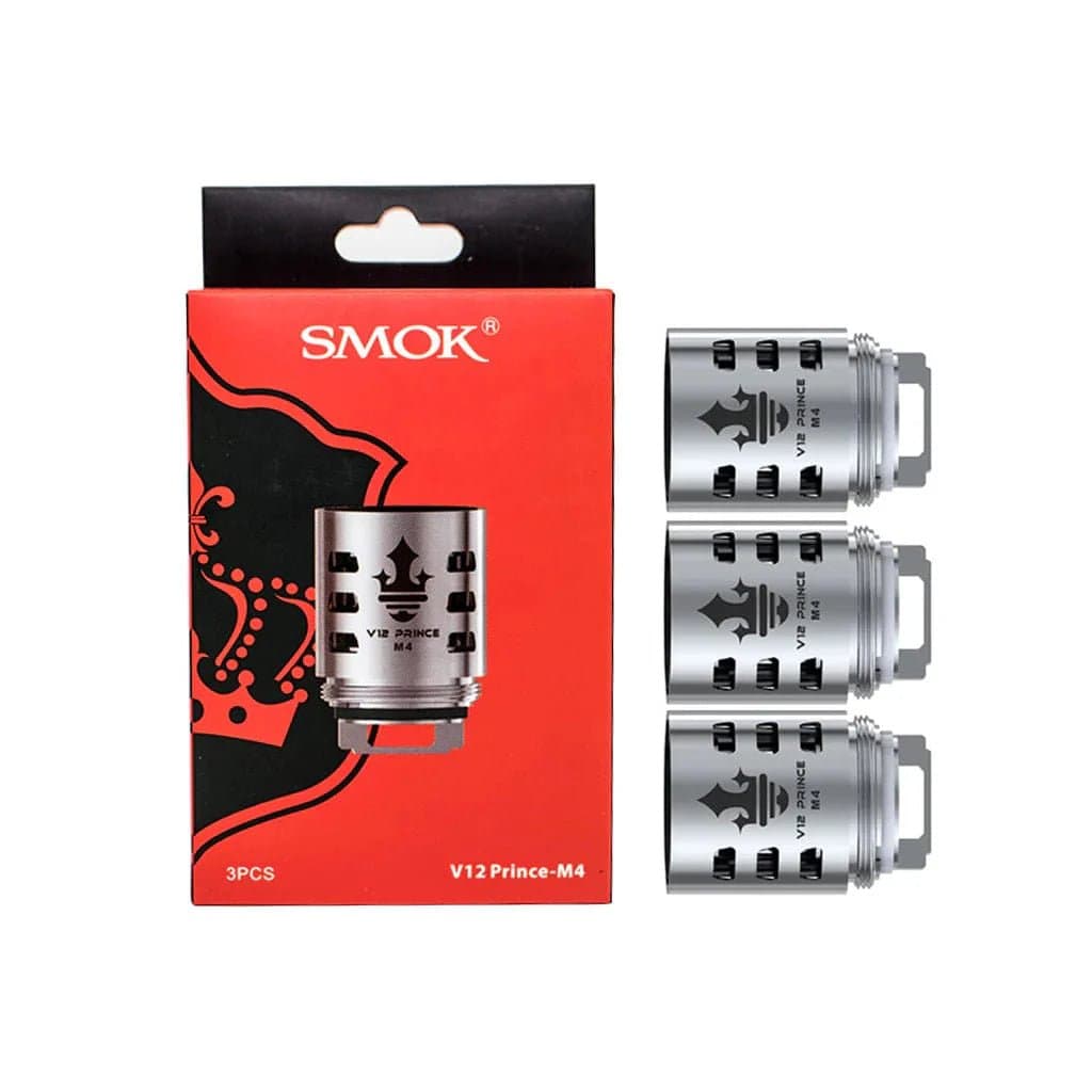 SMOK TFV12 Prince replacement coils for vape devices, featuring multiple coil options for enhanced vapor and flavor.