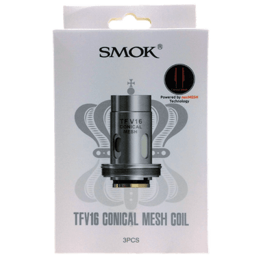 SMOK TFV16 Mesh Replacement Coils — 0.2 ohm Conical Mesh Coil (3-Pack)
