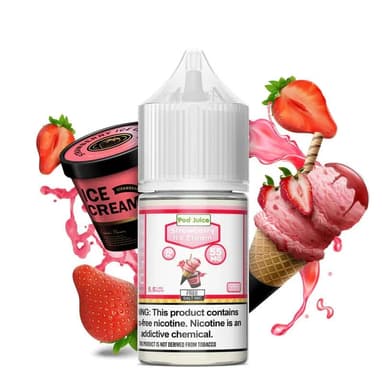 Pod Juice Salt - 30mL — Strawberry Ice Cream