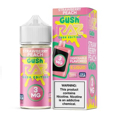 Pod Juice x Raz E-Liquid - 100mL — Strawberry Peach GUSH