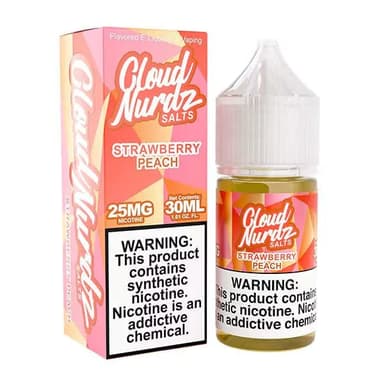 Cloud Nurdz Salt - 30mL — Strawberry Peach
