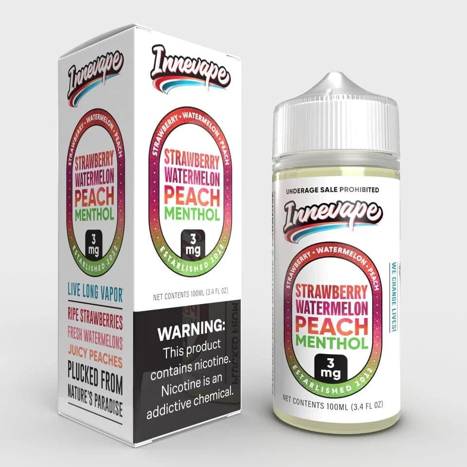 Innevape E-Liquids - 100mL — Strawberry Watermelon Peach Menthol